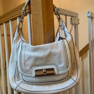 Coach Authentic Off White Leather